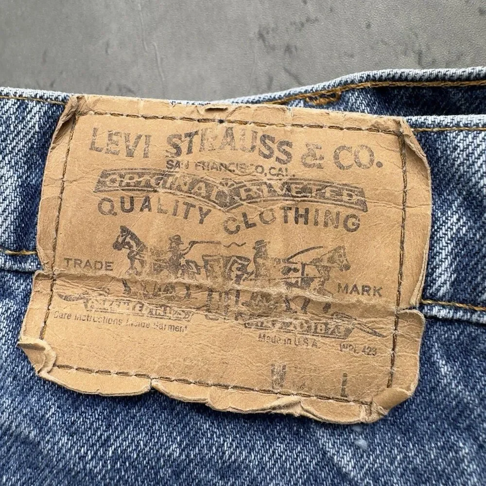Vintage 80s Levi’s 505 Orange Tab Jeans 36x30 USA 20505-0217 Straight Leg
